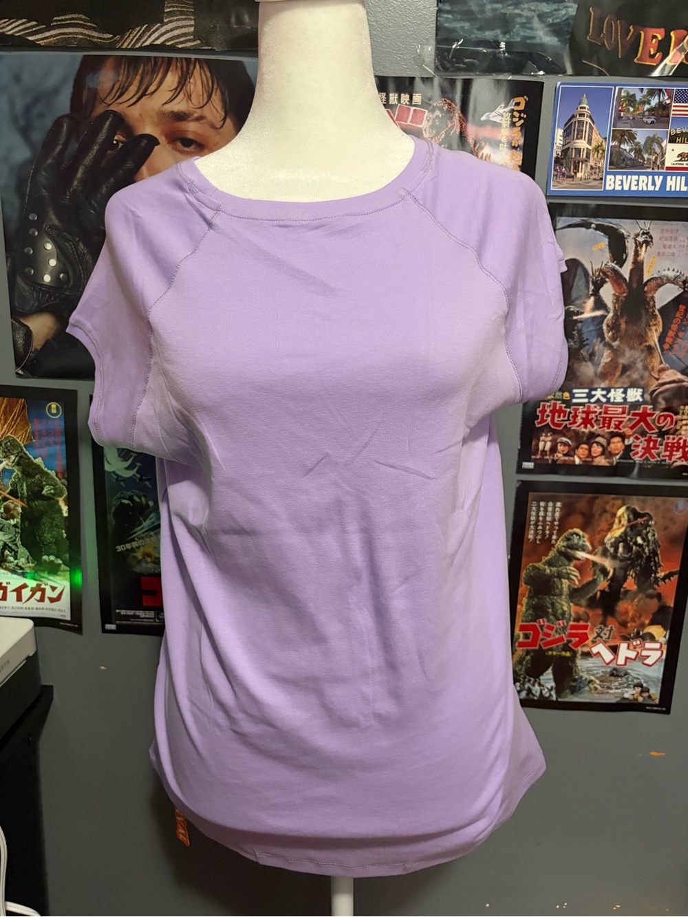 Relaxed Lavender Short-Sleeve Tee by